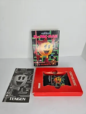 Ms. Pac-Man (Sega Genesis 1991) Complete In Box Free Shipping • $11.99