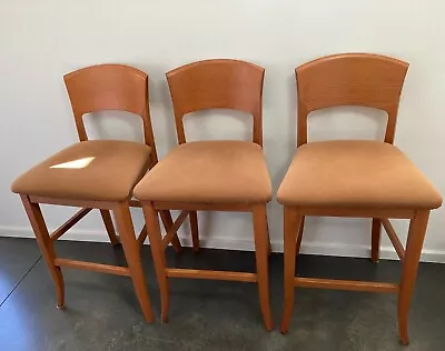 A Sibau Vintage Bar Stools Set Of Three  • $2950