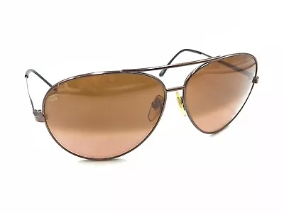 Serengeti Essentials DR5137 Copper Brown Aviator Sunglasses Brown Lens 140 Japan • $99.99