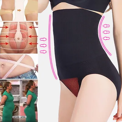 Womens Ladies Magic High Waist Slimming Knickers Firm Tummy Control Underwear • £6.78