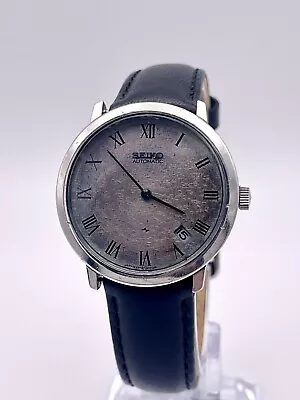 1974 Seiko Chariot Automatic Watch 2418 0030 JDM Unique Snowflake Dial Silver • £220