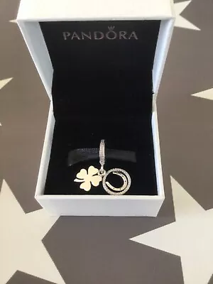 Pandora Lucky 4 Leaf Clover & Horseshoe Charm • £25