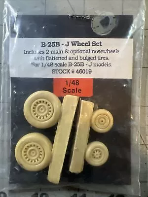 True Details B-25 B/J Mitchell Resin Wheels Set #46019 For 1/48 Scale Kits • $12.95