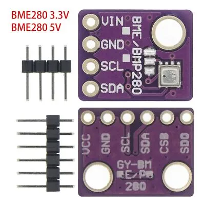 I2C SPI Temperature Humidity 5V 3.3V BME280 Sensor Barometric Pressure Module • $10.01