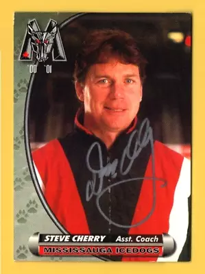 Steve Cherry Signed Autograph Auto Mississauga Ice Dogs • $2.95