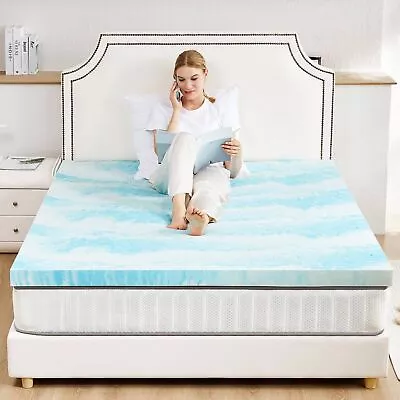 Mattress Size For Back Pain Topper Full  Gel Memory Foam Mattress Topper Full • $53.69