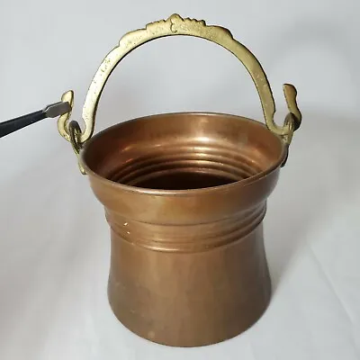 Turkish Solid Copper 4  Pot Vintage Houston International Trading CO Container • $28