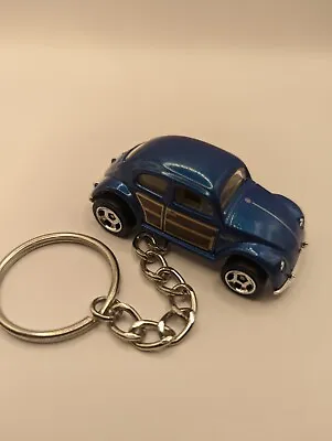 Limited Edition Dark Blue With Wooden Panel Keychain Keyring Volkswagen... • $10.75