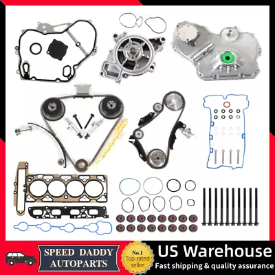 GM 2.0L 2.4L Ecotec Timing Chain Gear Kit Head Gaskets Bolts Kit Oil Water Pumps • $328