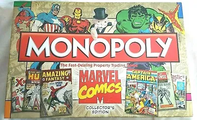 Monopoly - Marvel Comics Board Game - 100% Traditional - Superheroes • £21