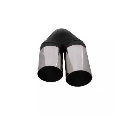 Redback Twin Exhaust Tip 2  Inlet Twin 2.5  Outlet 9  Long Double Wall • $45.99