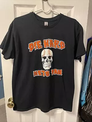 New York Mets Baseball Men’s Black Shirt Size Large • $11.99