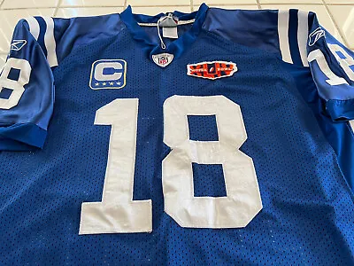 $26 • Buy Peyton Manning Indianapolis Colts Super Bowl Jersey By Reebok. Captain Patch. 50