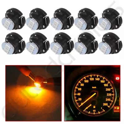 10x T5 T4.7 Neo Wedge Led Yellow Instrument Panel Cluster Dash Light Lamps Bulbs • $8.81
