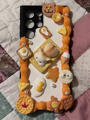 $25 • Buy Samsung S22 Ultra Hamster & Foods Decoden Phone Case