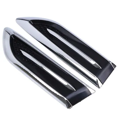 Universal Chrome Side Body Wing Trim Cover Emblem Badge Decoration Accessories • $15.99