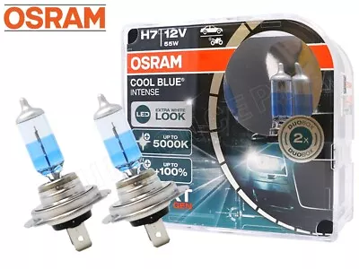 Osram H7 Cool Blue Intense NEXT Gen Halogen Headlight Bulbs 64210CBN | Pack Of 2 • $34.99