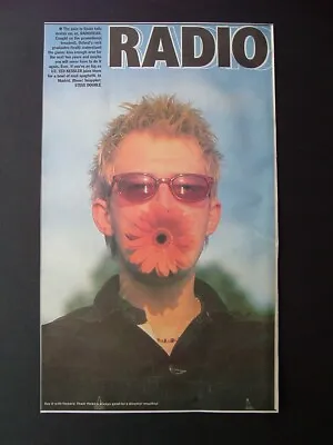 1995 - THOM YORKE In Madrid - RADIOHEAD - Music Press Mini Poster 14.75  X 8.9  • £3.99