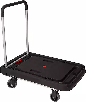 Magna Cart Flatform FFXL 500 Lb Capacity Four Wheel Folding Platform Truck Blac • $167.21