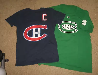 MONTREAL CANADIENS Lot-2 T-shirt MAURICE RICHARD-smallRARE GALCHENYUK St Pat's • $7