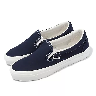 Vans Vault OG Classic Slip-On LX Canvas Navy White Men Unisex Casual VN0A45JK1X7 • $136.40