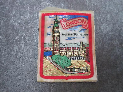 London Houses Of Parliament Woven Cloth Patch Badge (L46S) • £3.99