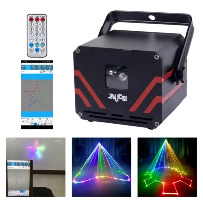 £195.99 • Buy Phone BT APP Edit 1W RGB Laser Projector Lights Dmx DJ Party Show Stage Lighting