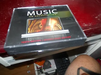 Music An Appreciation 5 CDS OOP FREE SHIPPING  • $15.25