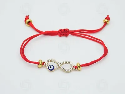 Hamsa Bracelet Red Rope Handmade Amulet Charm Blue Evil Eye Protection Gift UK  • £3.99