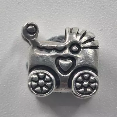 925 Sterling Silver Pandora Charm - Baby Pram/Stroller • £18.99