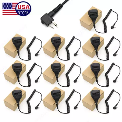 10Pack PMMN4013 Speaker Mic For Motorola CP200 CP200D CP200XLS PR400 EP450 Radio • $119.98