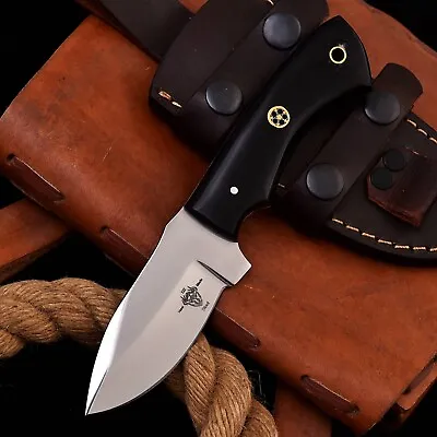 Custom Handmade Forged D2 Steel Hunting Blade Fixed Skinner Knife With Bull Horn • $39.99