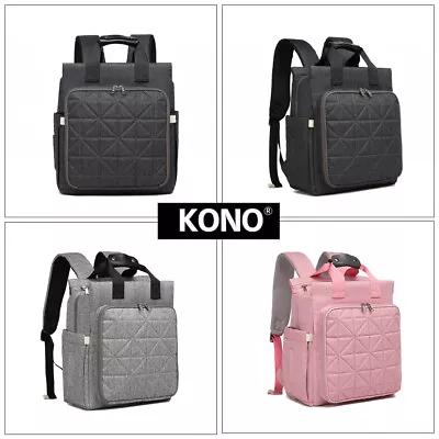£18.99 • Buy Baby Mummy Diaper Nappy Backpack Changing Shoulder Bag Pram Clips Polyester