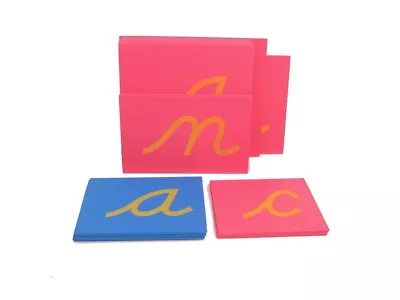 NEW Montessori Language Material - Sandpaper Letters (Lower Case In Cursive) • $35.99