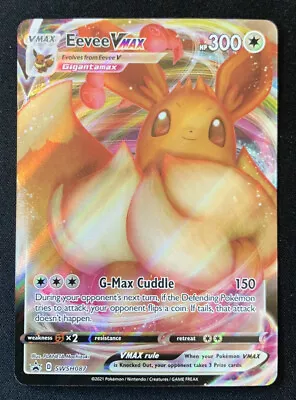 Eevee VMAX SWSH087 - Black Star Promo - Ultra Rare Holo Pokemon Card Near Mint • $3.89