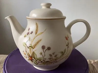 Marks And Spencer St Michael   Harvest  Pattern Rounded Tea Pot • £10