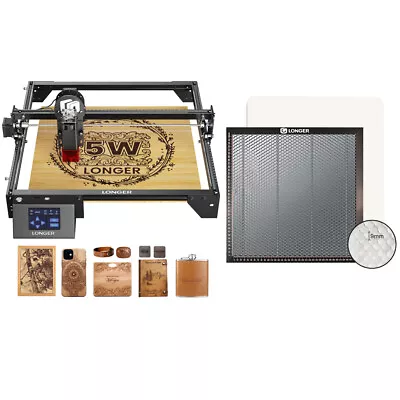 Longer Ray5 5W Laser Engraver With 400*400mm Honeycomb Panel • $251.99