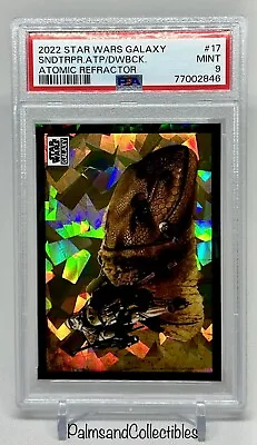 SANDTROOPER ATOP A DEWBACK #17 2022 Star Wars Galaxy Chrome ATOMIC /150 PSA 9 • $34.99