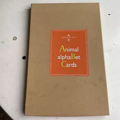 Martha Stewart  Boxed Animal Alphabet Cards • $20