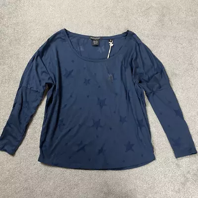 Brand New Maison Scotch & Soda Amsterdam Women’s 1 XS Star Navy Blue Shirt Top • $34.95