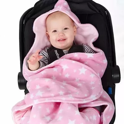 CAR SEAT Baby Insert Blanket Cover Cosy Toes Foot Muff Pink Star Crash Tested  • £15