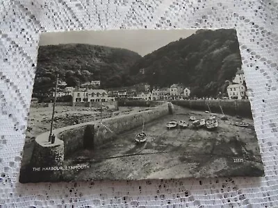  Postcard Vintage C/size Salmon R/p The Harbour Lynmouth Devon 23335 • £4