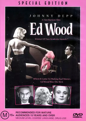 Ed Wood - Johnny Depp Bill Murray Tim Burton - DVD • $6.54