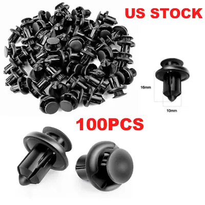 100 Pcs For Honda Bumper Clips 10mm Hood Fender Push Rivets Retainer Fasteners • $5.88