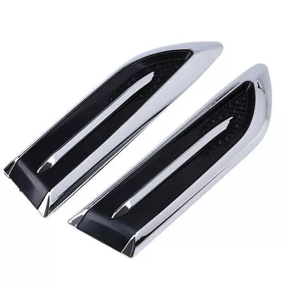 Universal Chrome ABS Light Side Trim Cover Emblem Badge Decoration Accessories • $15.99