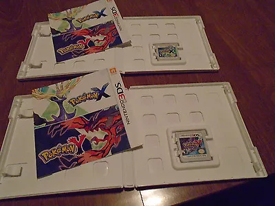 $158.41 • Buy Pokemon X + Pokemon Y Nintendo 3ds Lot 2 Videogames Complete Authentic 