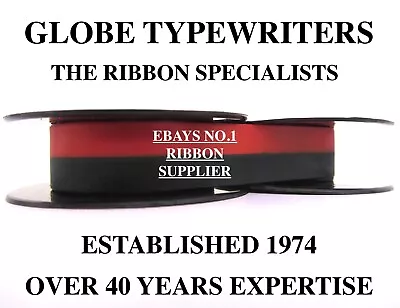 🌎 1 X 'OLYMPIA TRAVELLER DELUXE' *BLACK/RED* HIGH QUALITY TYPEWRITER RIBBON • £4.99