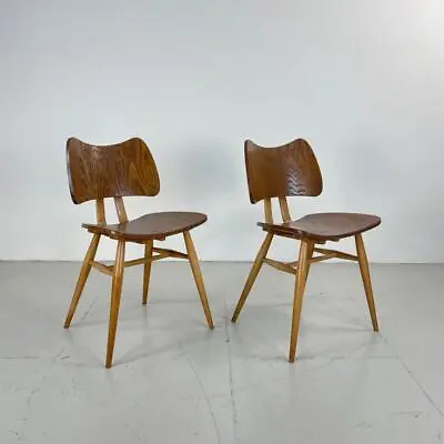 SET OF 2 VINTAGE ERCOL BUTTERFLY CHAIRS MIDCENTURY 60s 70s #4058b • $2039.20