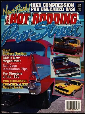 July 1988 Popular Hot Rodding Magazine Pro Street Special Olds Cutlass Report • $4