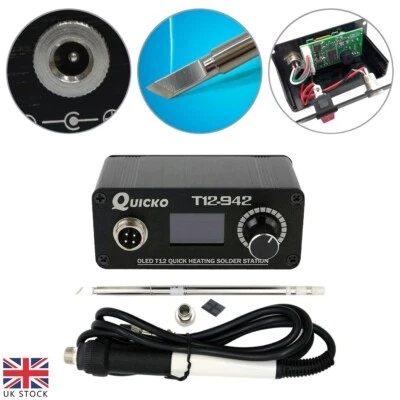 £29.13 • Buy T12-942 MINI OLED Digital Soldering Station W/ Handle Iron Tips Welding Kit DIY